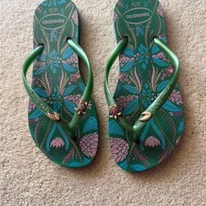 Havaianas Women's Floral Green Sandals
